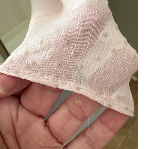 Gal Meets Glam Light Pink Dot Midi Dress 8 - Picture 9 of 9